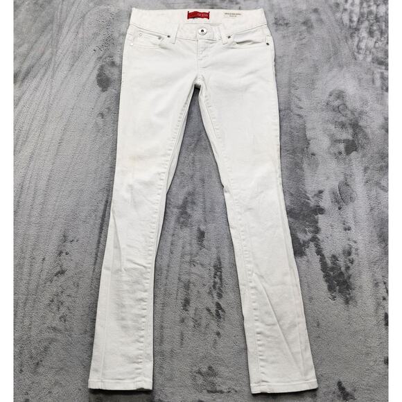 Guess Jeans Womens 28 White Sarah Fit Mid Rise Skinny Stretch Denim Casual - Picture 1 of 15